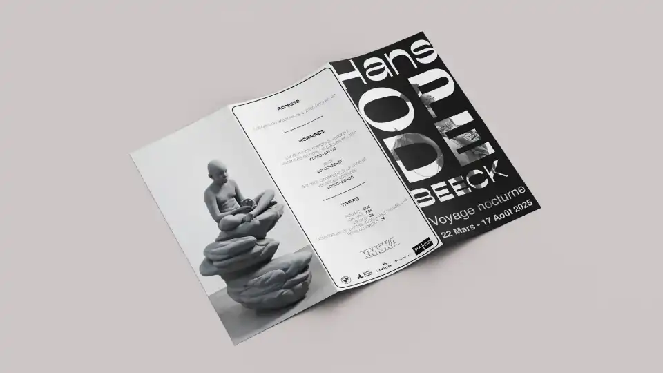 dépliant illustrator exposition