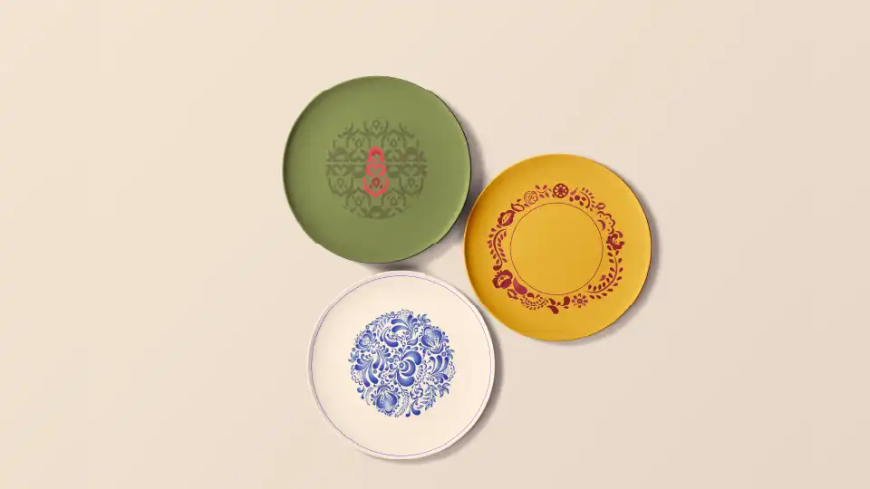 mockup assiette design photoshop